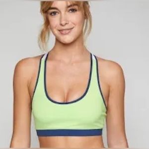 NWT FourLaps Infinity Sports Bra in Tomatillo Midnight White - Size XXL